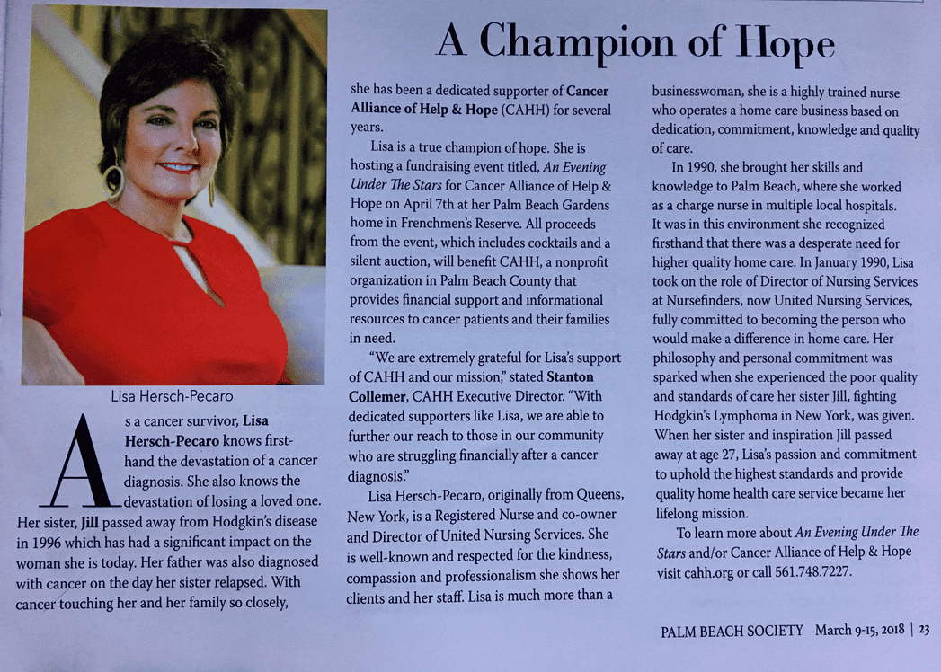 Lisa_Pecaro-Champion_Of_Hope Lisa Pecaro, A Champion of Hope